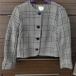 H&M Monochrome Checkered Blazer
